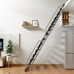 behoyee Foldable Metal Portable Staircase - Durable, Space-Saving Design for Outdoor Applications