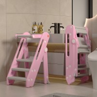  behoyee Metal Stair for Kids - Safe, Sturdy, and Adjustable Step for Toilet and Sink Access