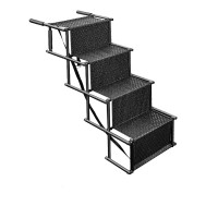 behoyee Household Folding Metal Stairs - Space-Saving, Durable, and Easy-to-Use for Home Maintenance