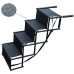 behoyee Household Folding Metal Stairs - Space-Saving, Durable, and Easy-to-Use for Home Maintenance